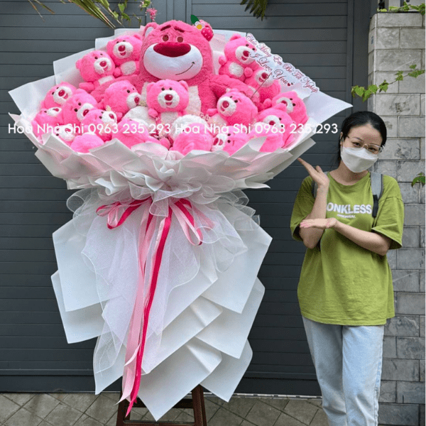 Bó Hoa Gấu Bông - Gấu Dâu Khổng Lồ - 23