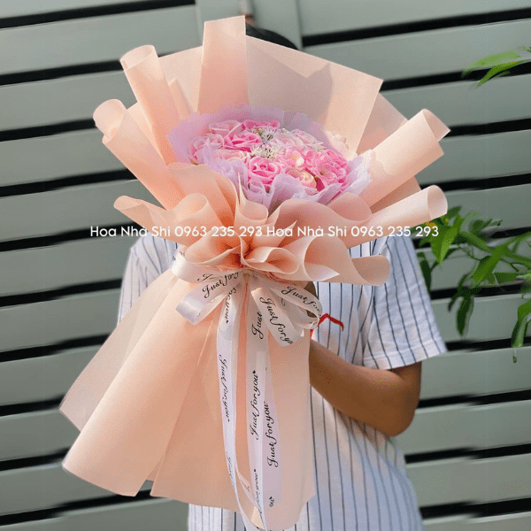 Bó Hoa Sáp Thơm - Hồng - 76