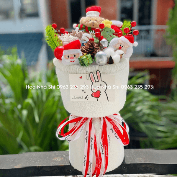 Bó Hoa Gấu Bông Noel - 89
