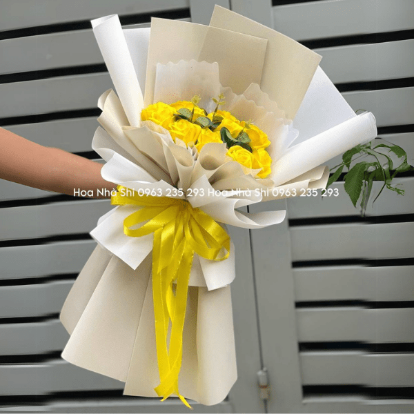 Bó Hoa Hồng Sáp - Tone Vàng - 131