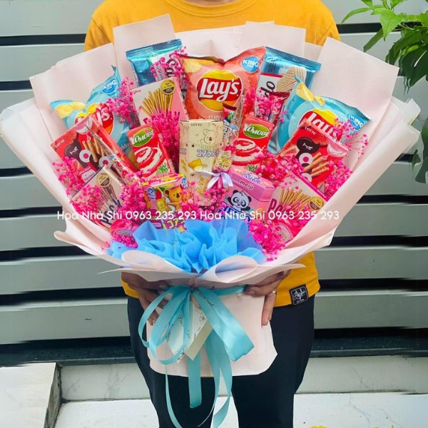 Bó Hoa Bánh Kẹo Sinh Nhật - Tone Hồng - 152 image 1