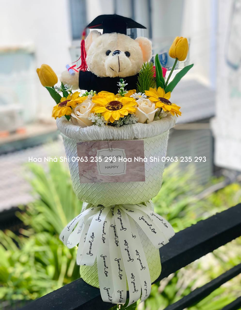 Bó Hoa Gấu Bông Tốt Nghiệp - 170