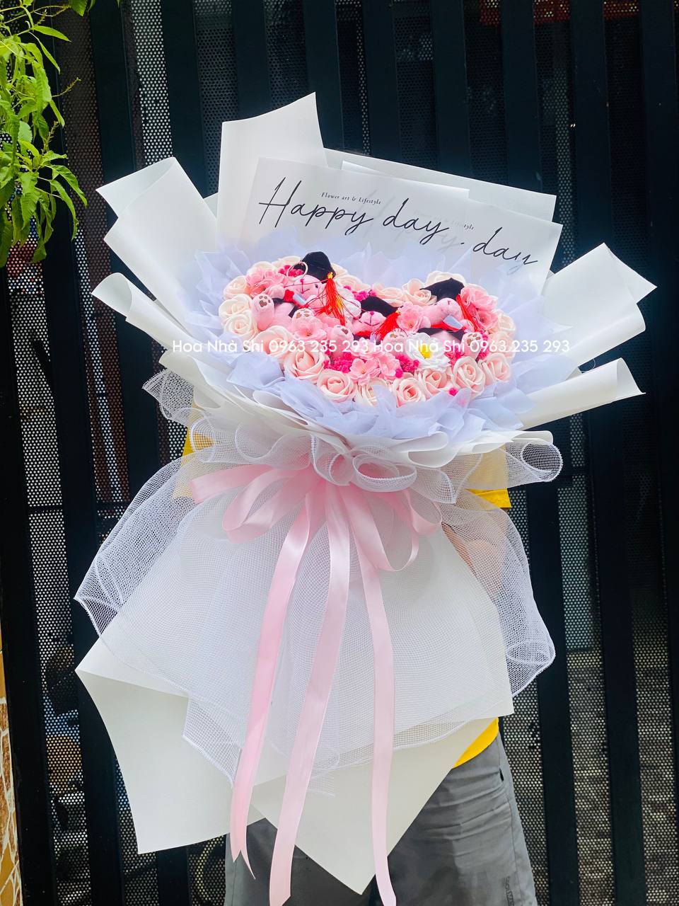 Bó Hoa Gấu Bông Tốt Nghiệp - 175