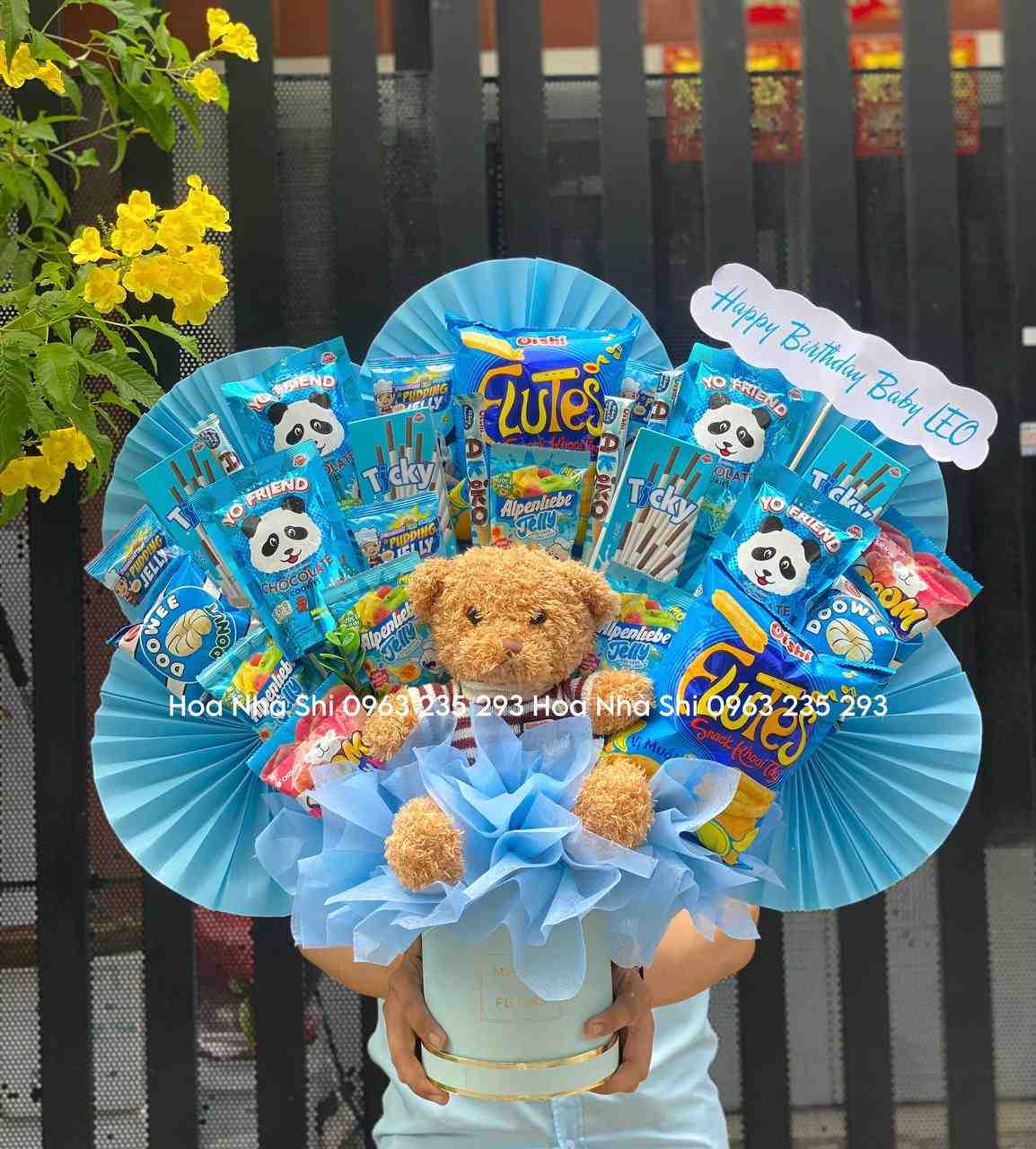 Bó Hoa Bánh Kẹo Sinh Nhật Mix Gấu Teddy - 181