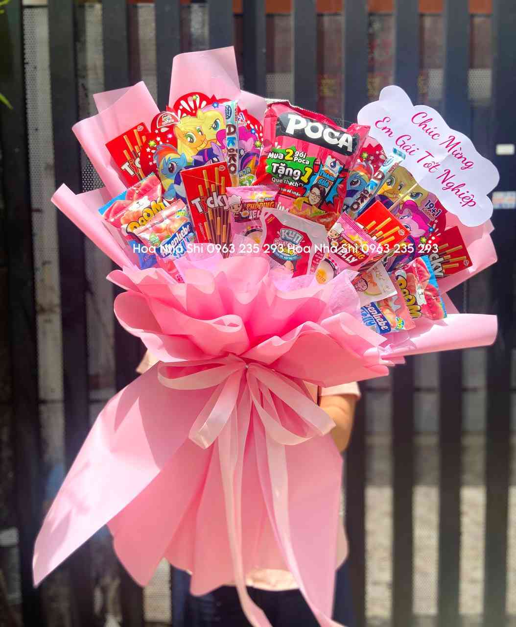 Bó Hoa Bánh Kẹo Sinh Nhật - Tone Hồng - 182 image 1