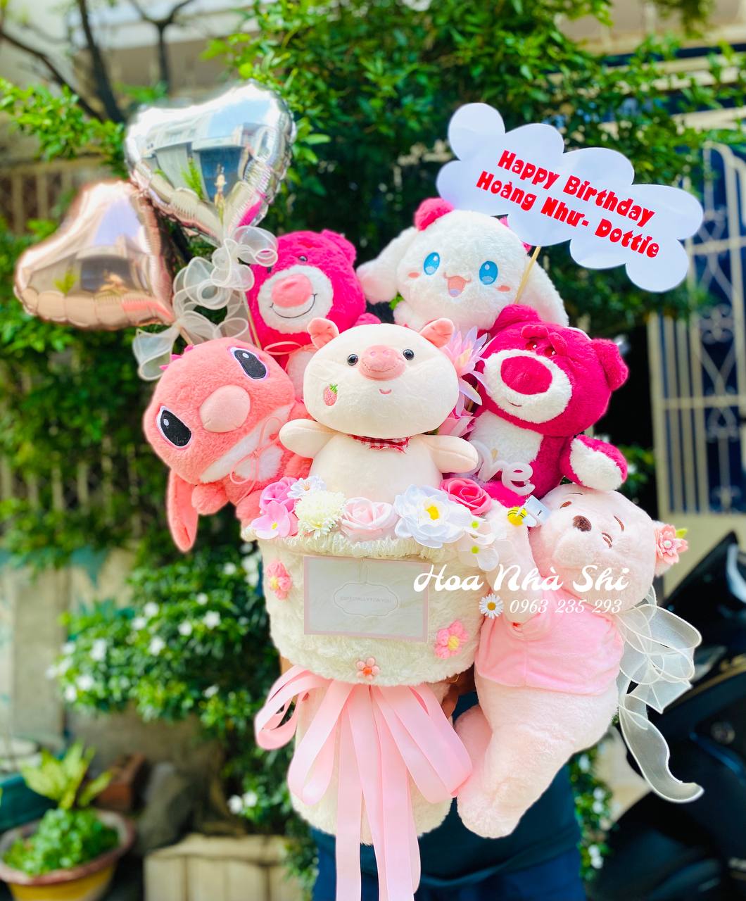 Bó Hoa Gấu Bông Mix Nhiều Con - 218