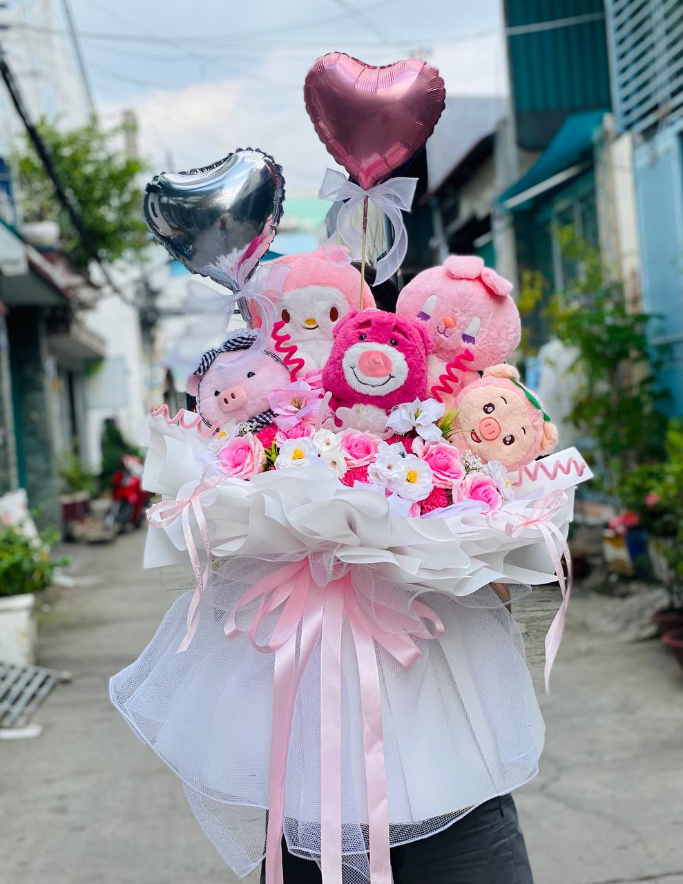 Bó Hoa Gấu Bông Mix Nhiều Con - 219