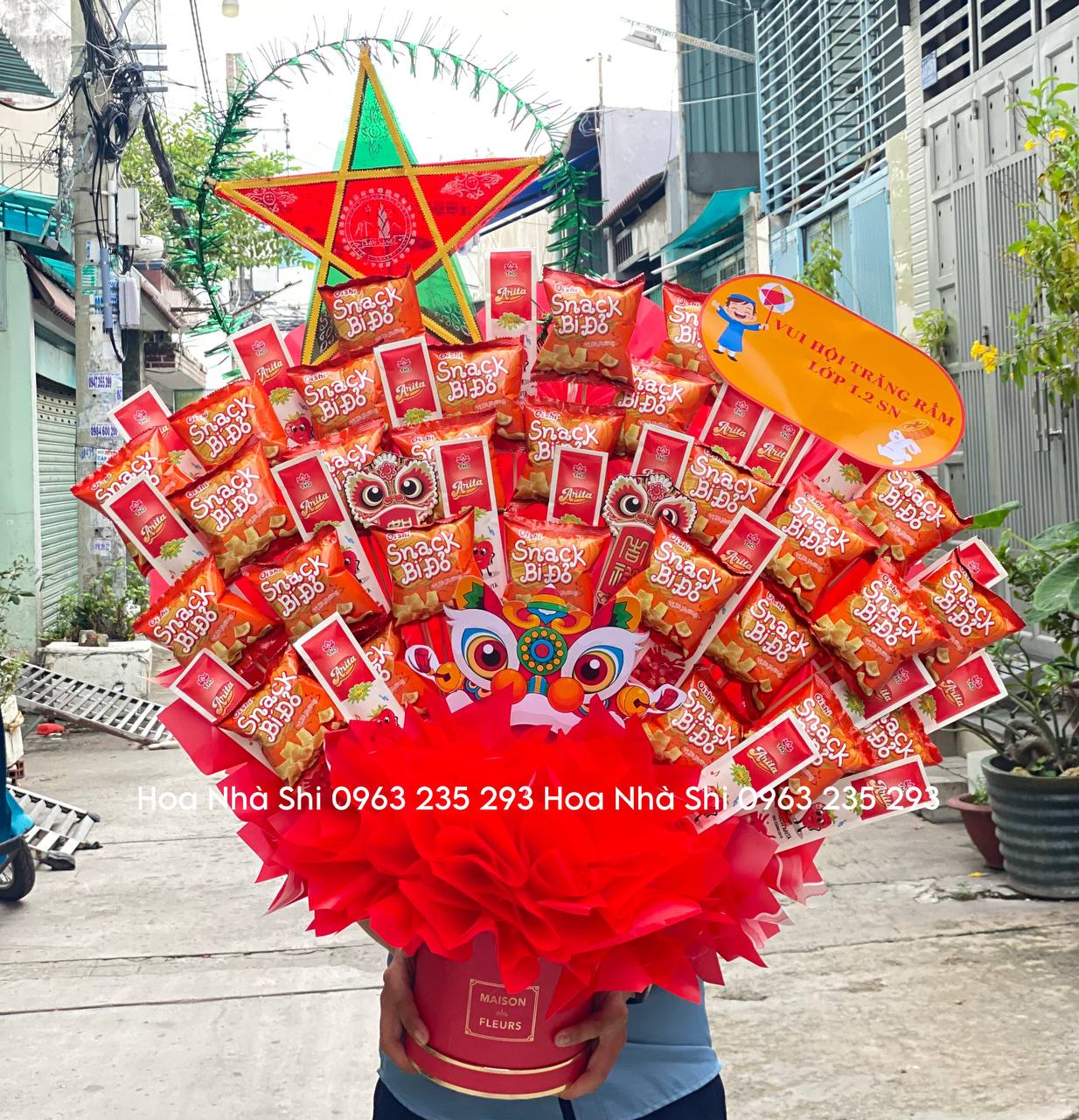 Bó Hoa Bánh Kẹo Màu Đỏ - 264