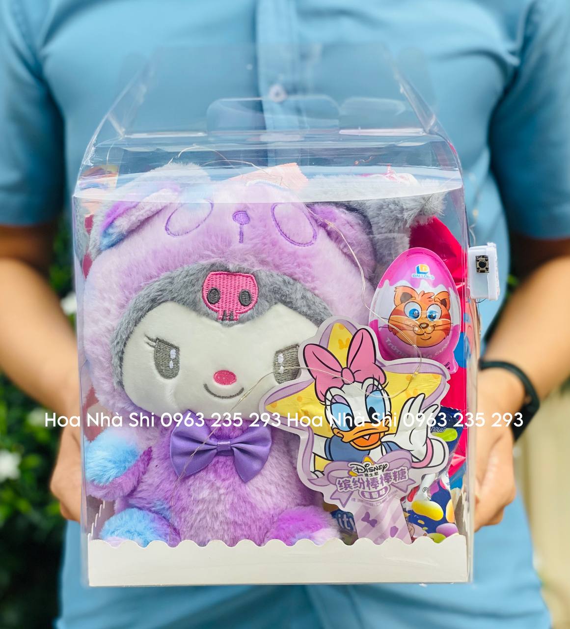 Hộp Hoa Bánh Kẹo Mix Gấu Bông - 257