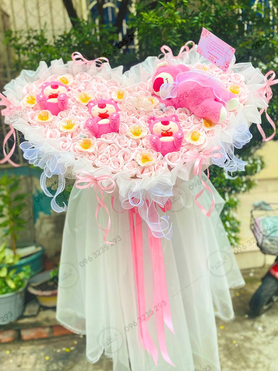 Bó Hoa Sáp Thơm Trái Tím Khổng Lồ - 318