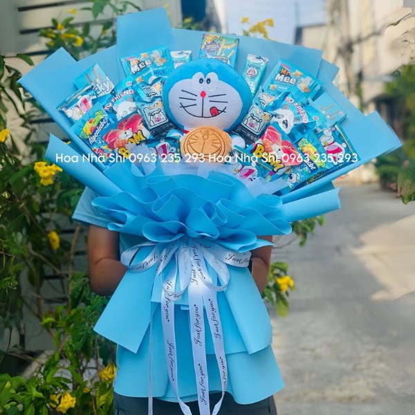 Bó Hoa Bánh Kẹo Sinh Nhật - Xanh Dương - 326 image 1