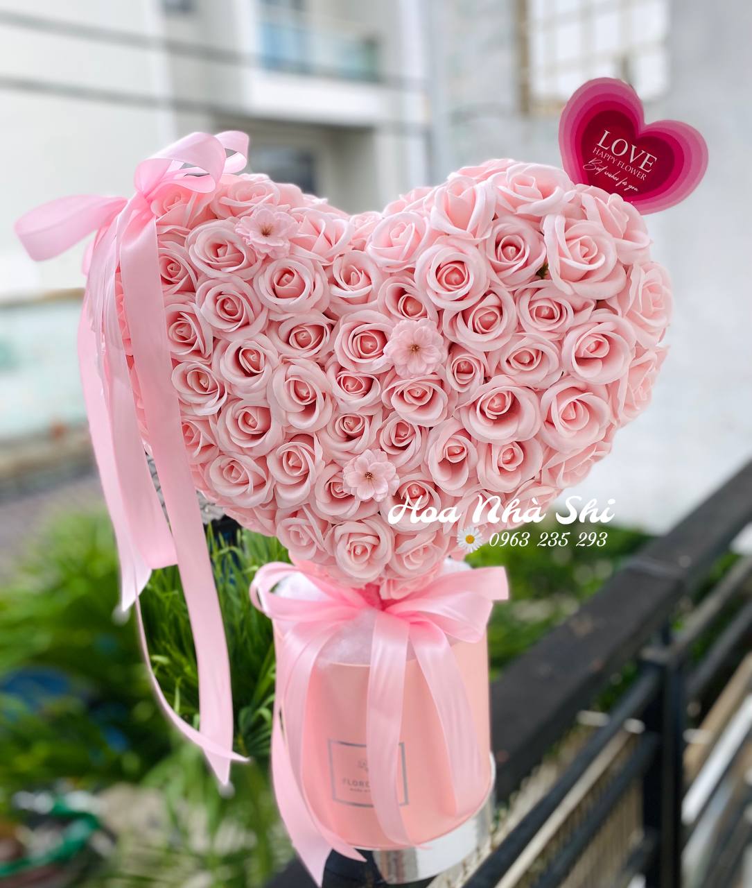 Hoa Sáp Thơm Trái Tim 3D  150 Bông