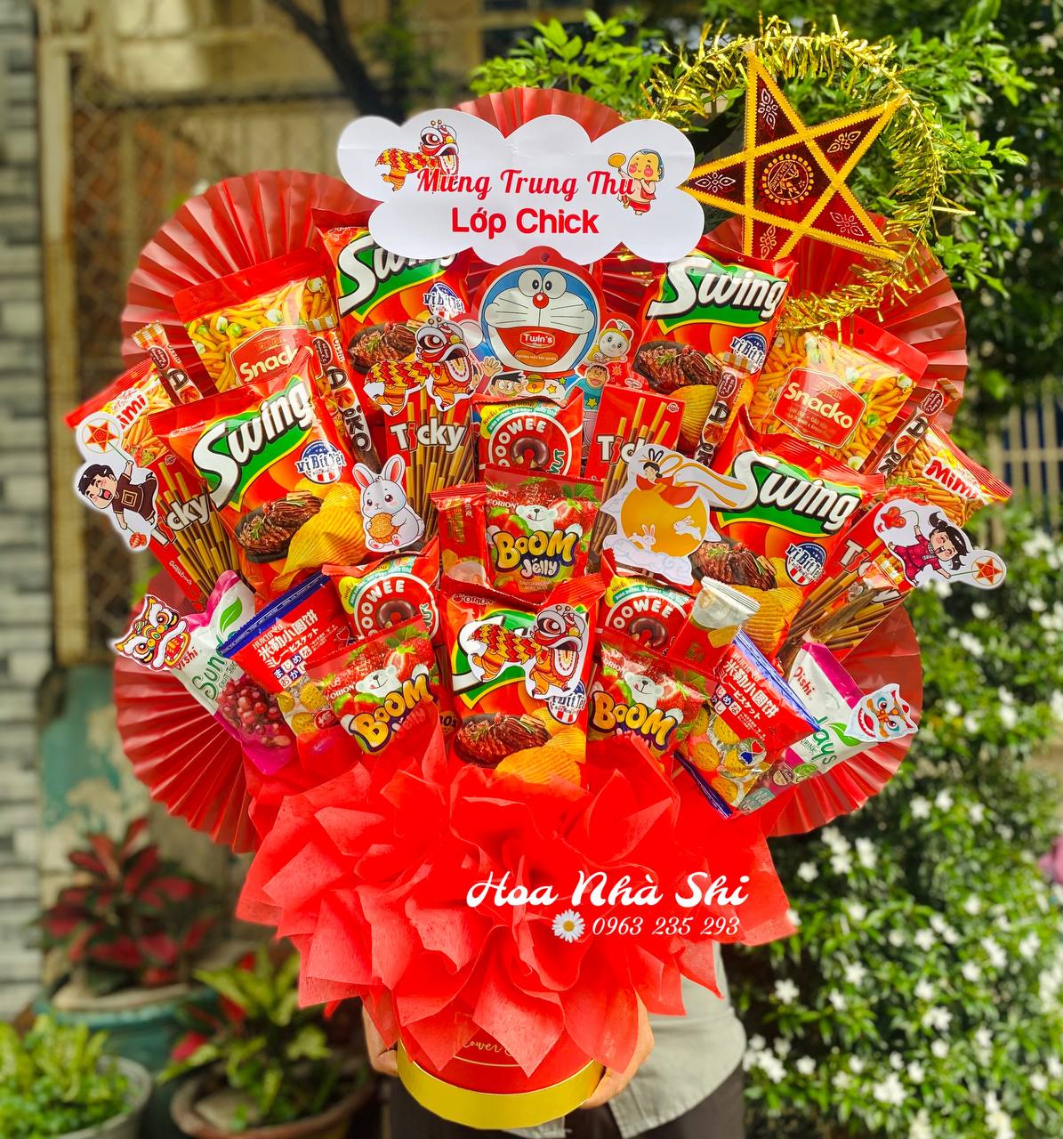 Hoa Bánh Kẹo - Đỏ - 403